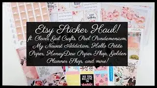 Planner Haul || Etsy stickers & Mystery kits // Plan with Juli