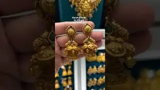very beautiful and lightweight gold jumka earrings design and jewellery collections