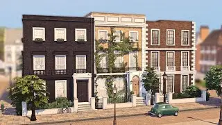 LONDON TOWNHOUSES | Sims 4 Speed Build (Stop Motion)