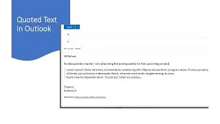 How to Include Quoted Text in the Outlook Email