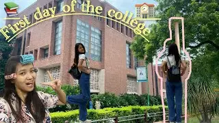First day of my college🏫📚// J.M.C New Delhi 📍//made new friends 🌻🫧🍀.