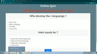 Make the quiz website using php and mysqli | PHP TUTORIAL IN HINDI