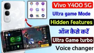 Vivo y400 ultra game mode setting | vivo y400 game mode voice changer | vivo y400