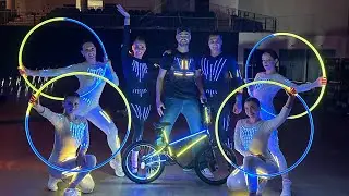 LED Hoop Dance Aerial Acrobat BMX Show Főnix Arena