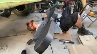1966 Jeep Gladiator J3000 Full Size Jeep Truck - Rear Bumper Install