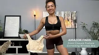 Amazon Finds: 2 Piece J-pone Women's Front Closure Posture Correcting Wireless Bra