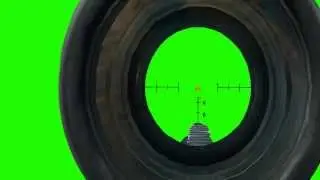 Rifle Scope Green Screen Effect