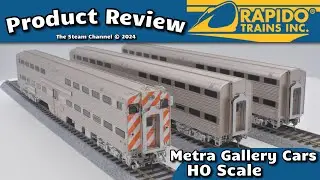Product Review | Rapido Budd Commuter Metra Gallery Cars HO Scale
