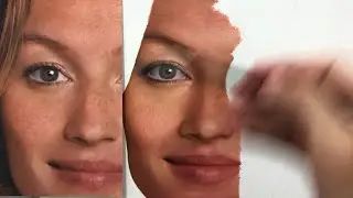 Gisele Bündchen - Pintura realista óleo sobre tela - Millani