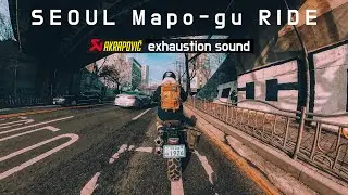[4k] SEOUL CITY RIDE 홍대-파주 라이딩ㅣ알나인티 스크램블러 배기음ㅣBMW R nineT scramblerㅣmotovlogㅣexhaust soundㅣASMR