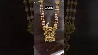 Beautiful beads layer long haram with Radhakrishna pendant #psggold #longharam #goldjewellery