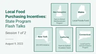 Local Food Purchasing Incentives Flash Talks Session 1