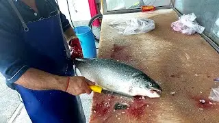 Professional Skinless & Boneless Salmon Knife Skills | Easy and Fast