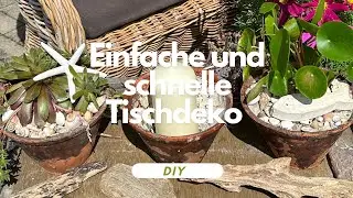 Schnelle, einfache, haltbare und nachhaltige Dekoration f&uuml;r den Gartentisch etc.🪴🪴🪴