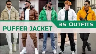 35 Puffer Jacket Outfit Ideas for Winter 2024 | Men's Fashion