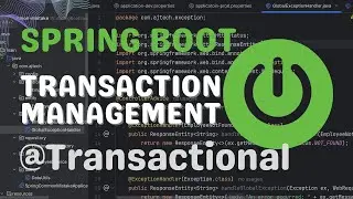How to create Transaction Management in Spring Boot || Spring Transactions ||​⁠