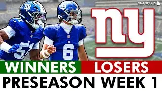 NY Giants Winners & Losers From NFL Preseason Week 1 vs. Bills