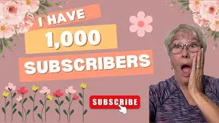 THANK YOU EVERYONE!! Three years and 297 videos later.. I have reached 1,000 Subscribers!