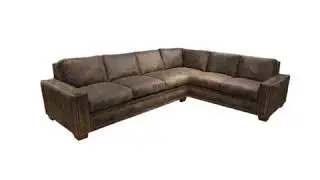 The Ashton style from Omnia Leather shown many ways available at Brick and Mortarless Furniture