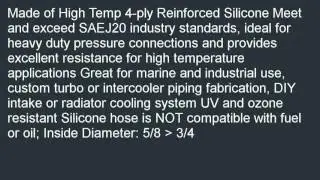 HPS HTSER90 062 075 BLK Silicone High Temperature 4 ply Reinforced 90 degre