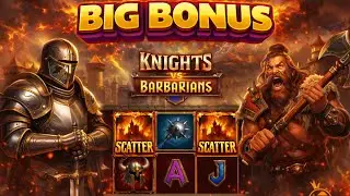 KNIGHTS vs BARBARIANS 🔥 INSANE WILDS & FREE SPINS | Pragmatic Play BIG BONUS