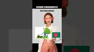 School punishment around different countries 😱 #countries #flags #countryballs