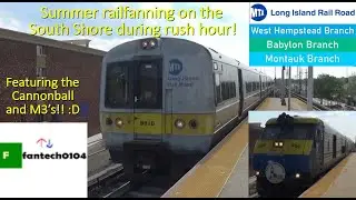 Summer railfanning on the South Shore of the Long Island Railroad! Featuring the Cannonball & M3's!