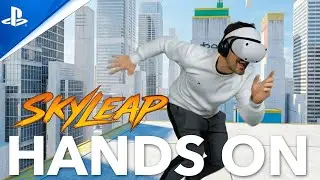 SKYLEAP - PSVR2 -  Bei mir gabs als Fr&uuml;hsport Parkour 😳