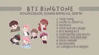 BTS Ringtones, Notifications, Sound Effects and Alarm┃Free download with link