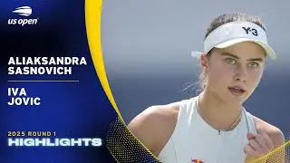 Aliaksandra Sasnovich vs. Iva Jovic Highlights | 2025 US Open Round 1