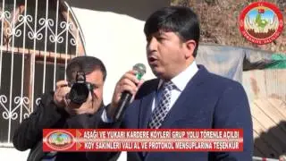 AŞAĞI VE YUKARI KARDERE KÖYLERİ GRUP YOLU TÖRENLE AÇILDI1