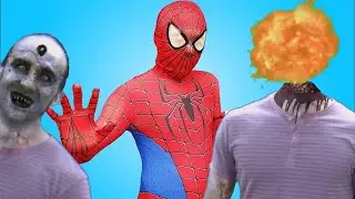 Spider Man vs Zombie Superheroes Parody