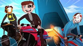 GTA 5 Online Funny Moments: Nogla's Bunker,  New Gun Running DLC Missions & Flying Bikes!