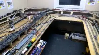 M&auml;rklin M-Gleis-Anlage: Ausgebaut mit 2. Ebene