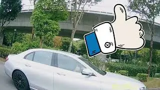 Filmed by a Mercedes driver. Thumbs up approval. SLM 3788E.