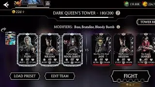 DARK QUEEN'S TOWER FATAL 180 BOSS BATTLE MK MOBILE #mortalkombat