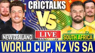 🔴 Live: NZ vs SA Cricket Live Match Today, World Cup Scores, Commentary New Zealand v South Africa