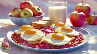 Qomo Ellon Lunch Time | Fun Kids Eating Rhyme & Healthy Food Learning