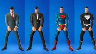 FORTNITE SUPERMAN SKIN DOING DANCE EMOTES