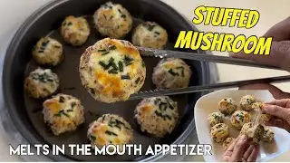 Stuffed Mushroom recipe | How to make Cheesy Appetizer | Easy Stuffed Mushroom recipe for Party