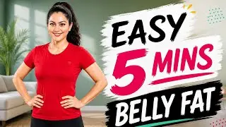 I Lost My Lower Belly Fat & Love Handles With These 5-Minute EASY EXERCISES at Home