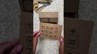 #diy Cardboard cash register 💷  All you need is cardboard and a glue gun to mak