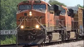 Railfanning BNSF Conroe Subdivision, Defect Detectors and ACe Leaders - 8/26/2025