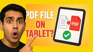 How to make a PDF on tablet?