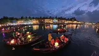 Hoi An River, Vietnam - Lantern Boat Festival