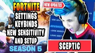 Sceptic New Fortnite Settings keybinds New Sensitivity and Setup 2021 Season 5