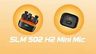 Flyball SLM502H2 Wireless Mini Mic | Compact Lavalier Mic for Creators & Vloggers