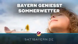 Kanutour oder Eiscaf&eacute;: Bayern genie&szlig;t das Sommerwetter