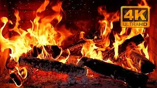 ✨ Уютный 4K камин | 12 часов расслабляющих звуков огня и теплой атмосферы для сна