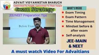 JEE NEET Exam Pattern || JEE NEET Preparation Strategy || Self-analysis || Self-motivation & more